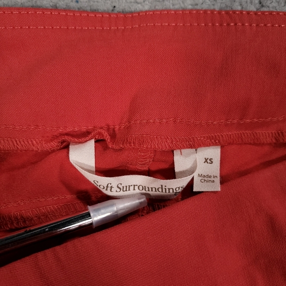 Soft Surroundings Pants Womens XS Ponte Slim Leg Mid Rise Pull On Stretch Pink - Picture 8 of 9